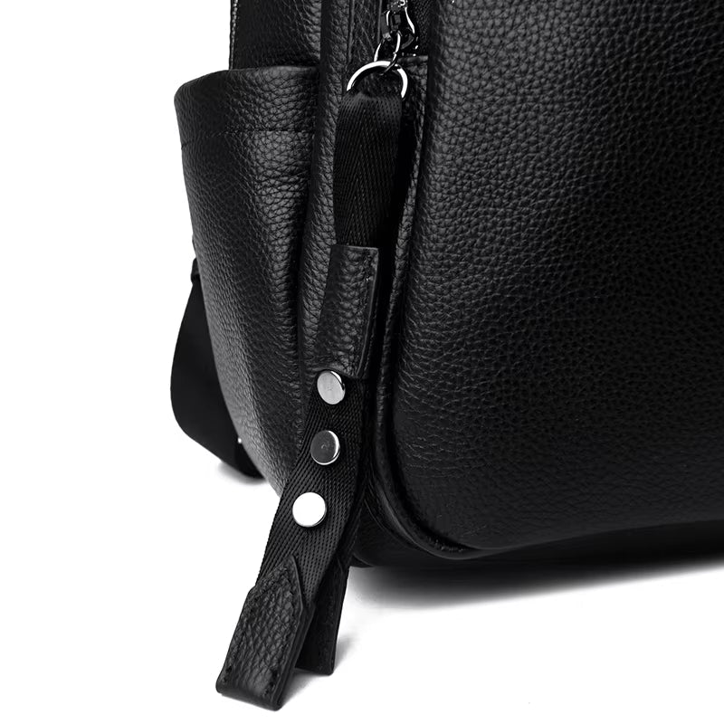 New Woman Genuine Leather Backpack Fashion Rucksack Ladies Bag pack Large Capacity