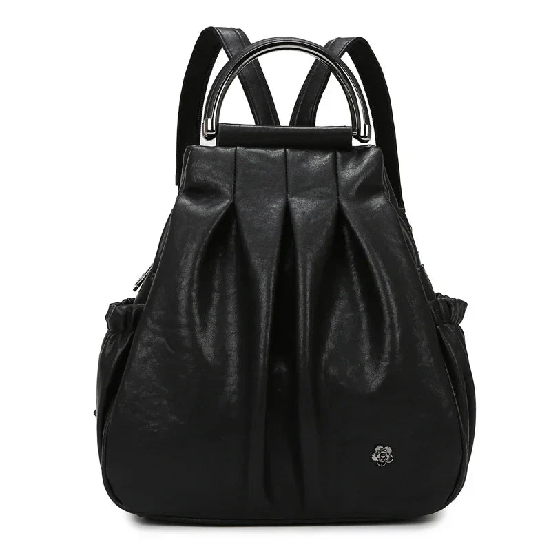 Fusion Backpack for Women Luxury Designer Rucksack Retro Style Multi-Functional Travel Bag