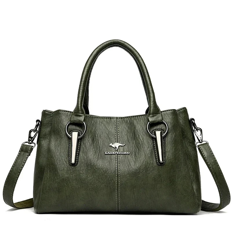 Fusion Soft Leather Luxury Handbag Designer High-Capacity Ladies Crossbody Hand Bags for Modern Women