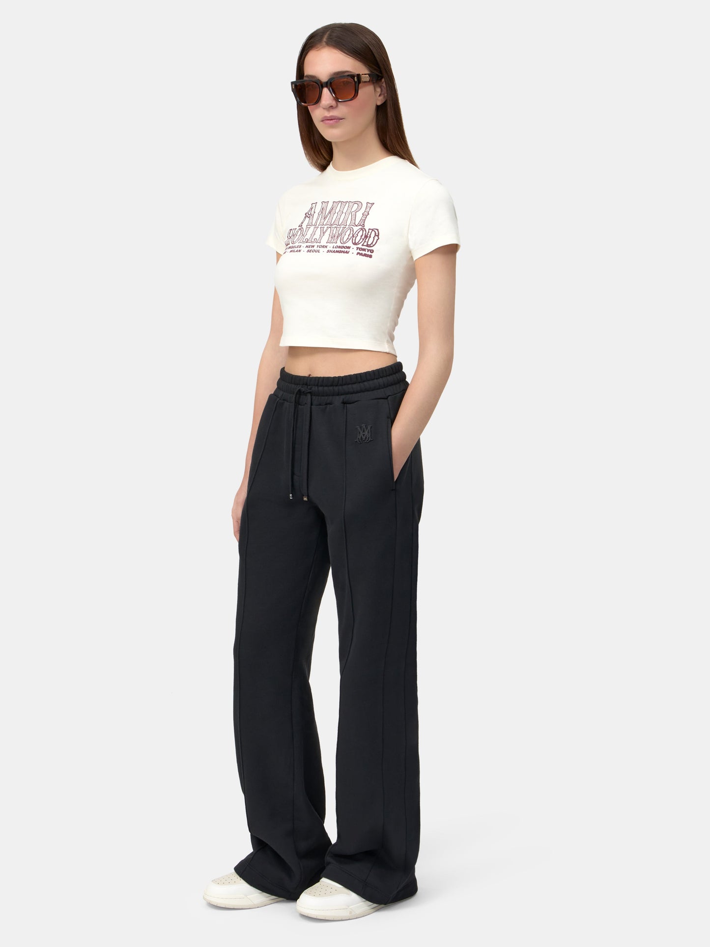 WOMEN - WOMEN'S AMIRI HOLLYWOOD BABY TEE - Linen