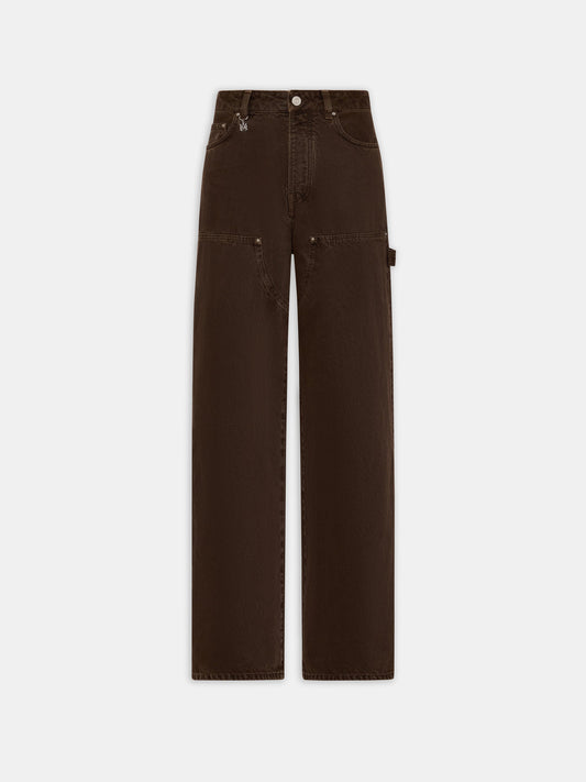 WOMEN - WOMEN'S FADED CARPENTER JEAN - Dark Brown