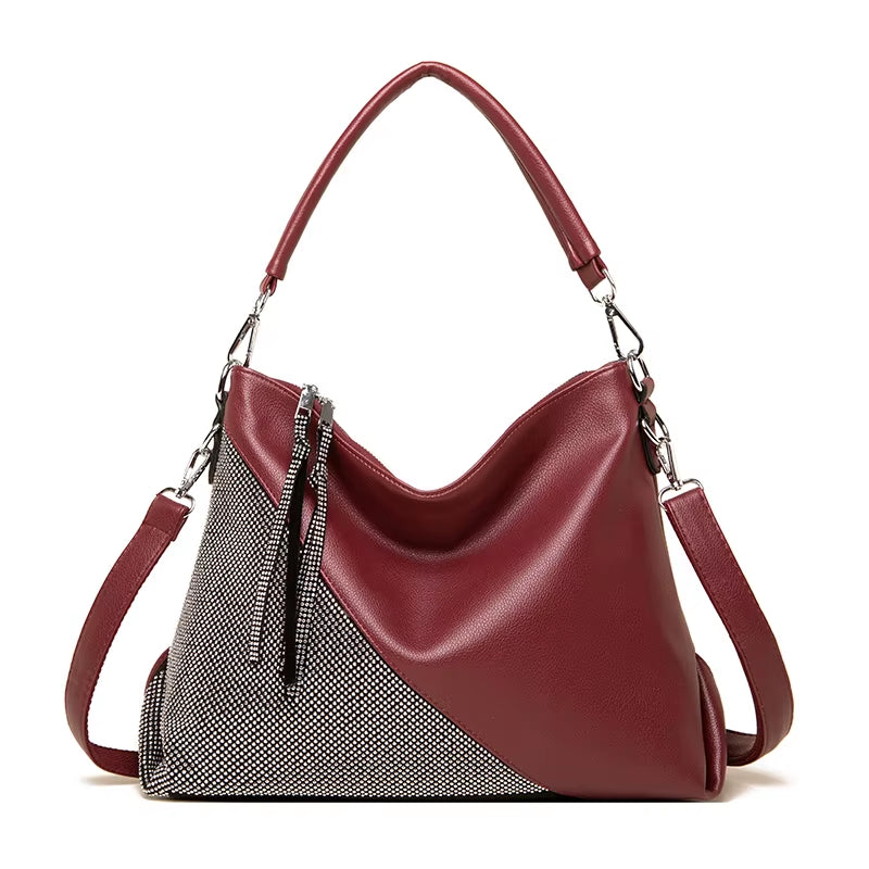 Luxury Women Designer Diamonds Shoulder leather Bags