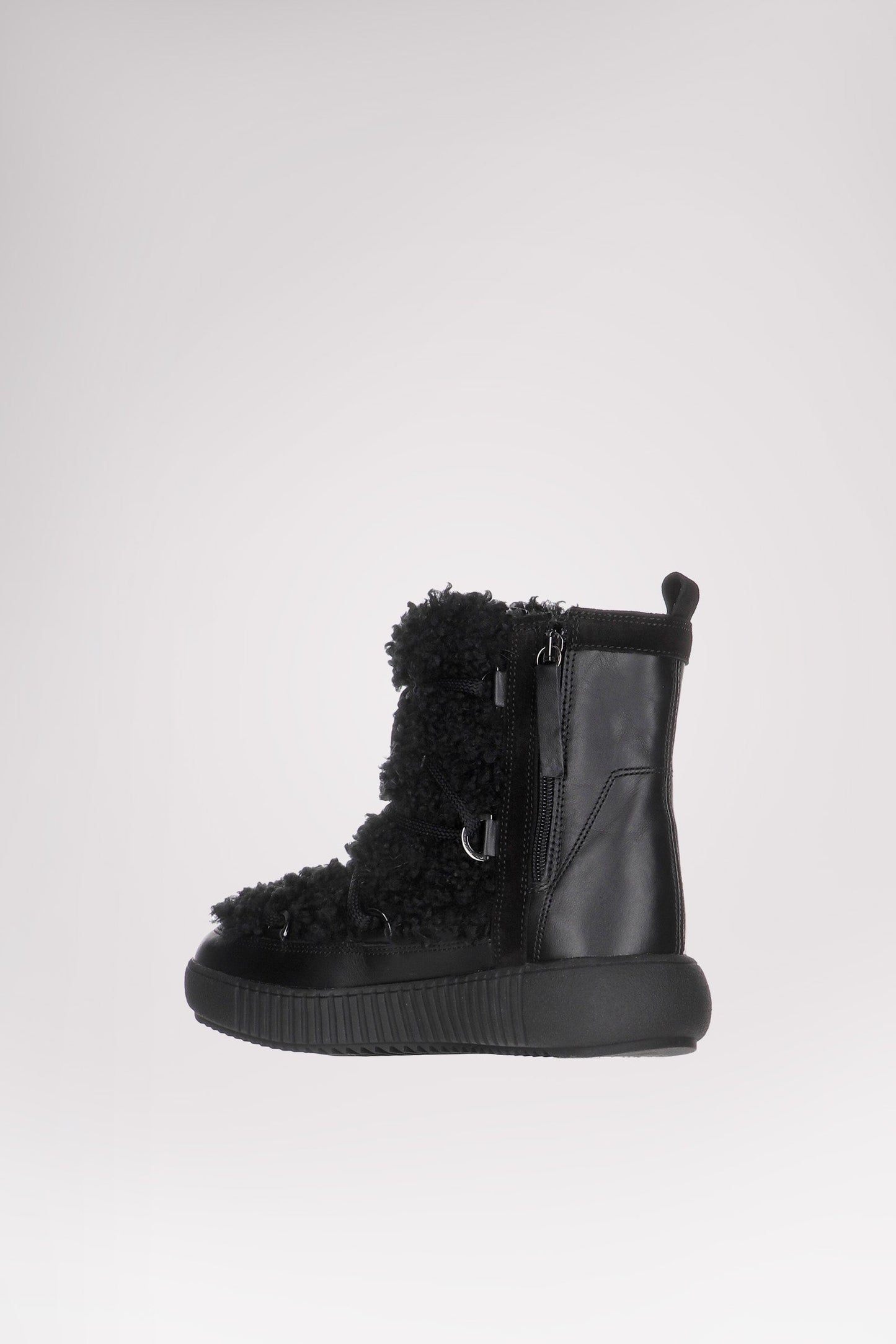Anet Short-Eco Women's Suede and Faux Fur Boot