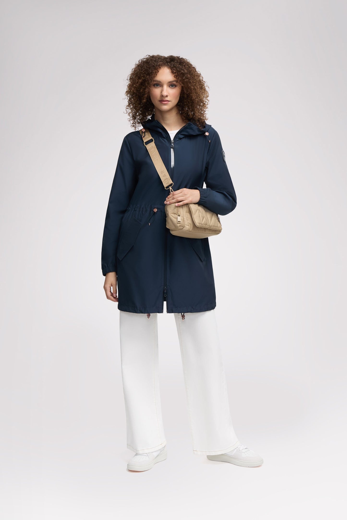 Galena Women's Hooded Short Raincoat