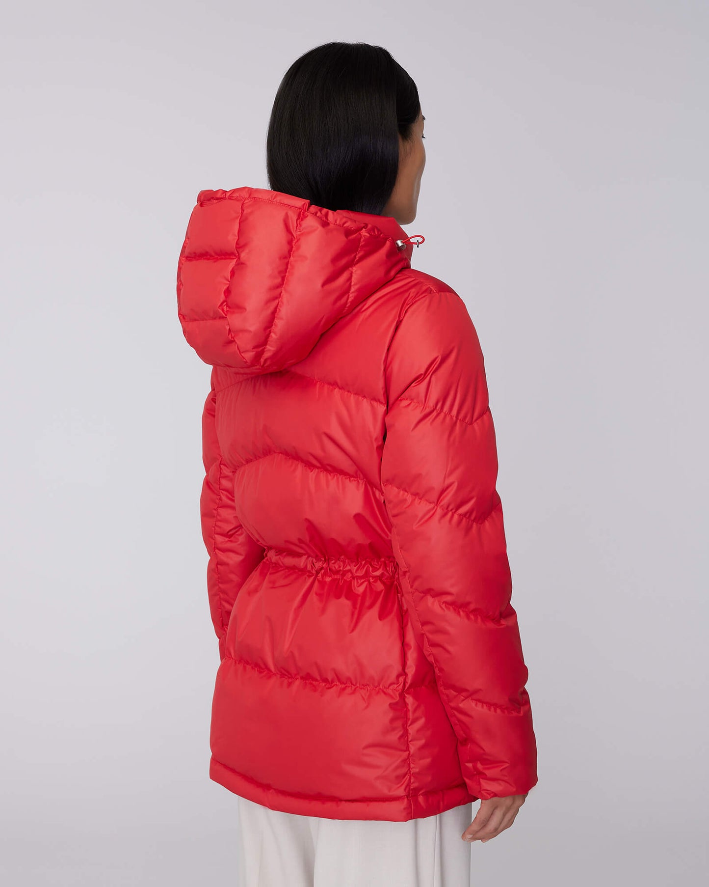 ISABELA | Lightweight Hooded Waisted Down Jacket