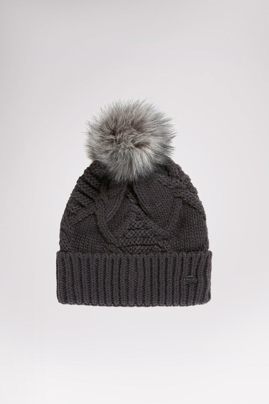 Assia Women's Aran Cable Knit Hat