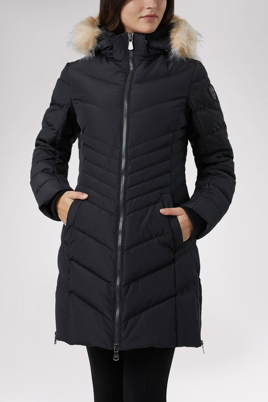 Queens Quilted Puffer w/Faux Fur Hood Trim