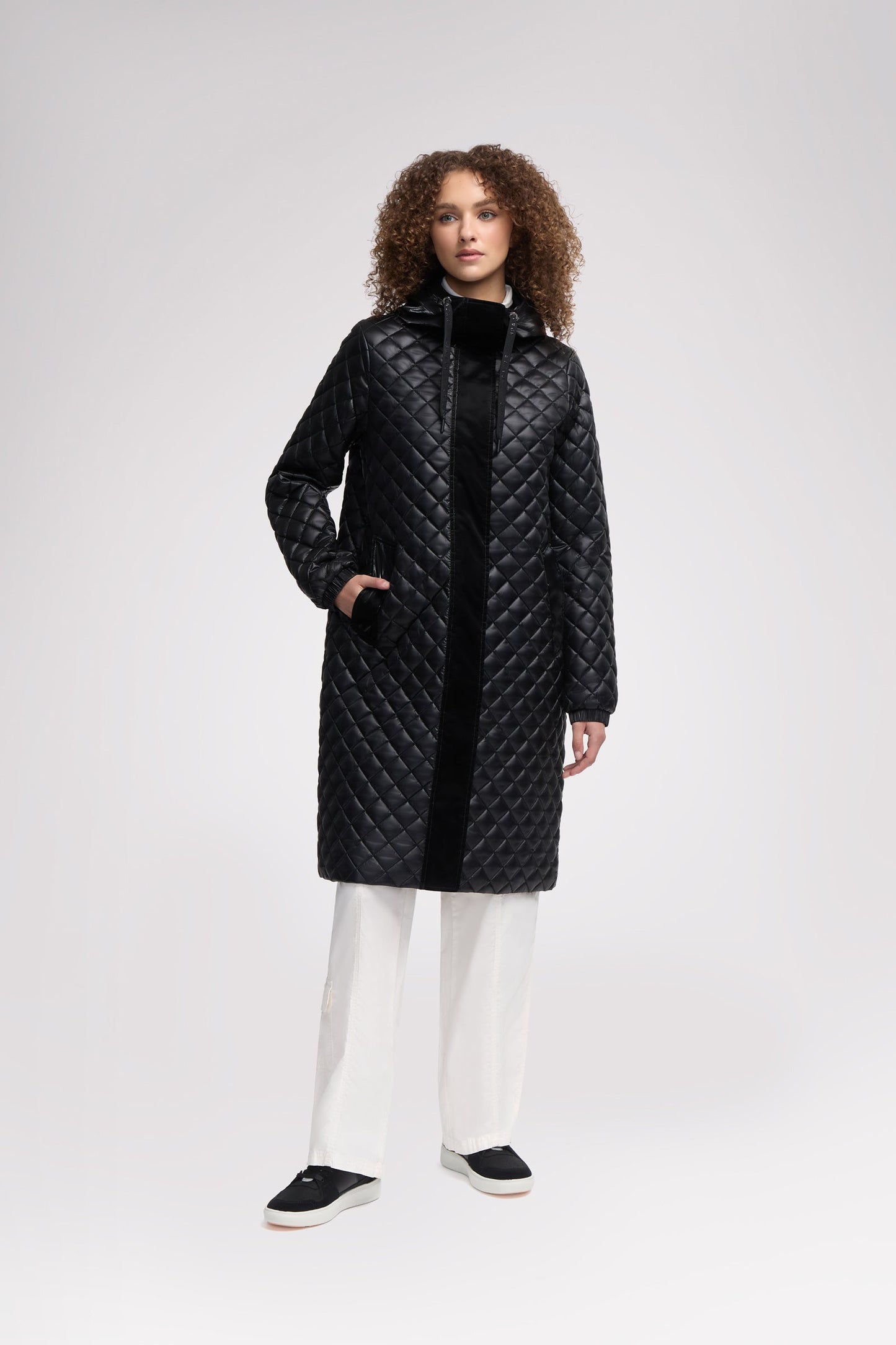 Peridot Women's Lightweight Quilted Longline Shacket