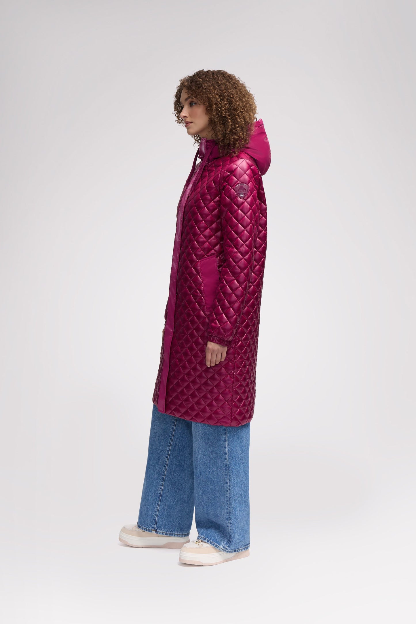 Peridot Women's Lightweight Quilted Longline Shacket