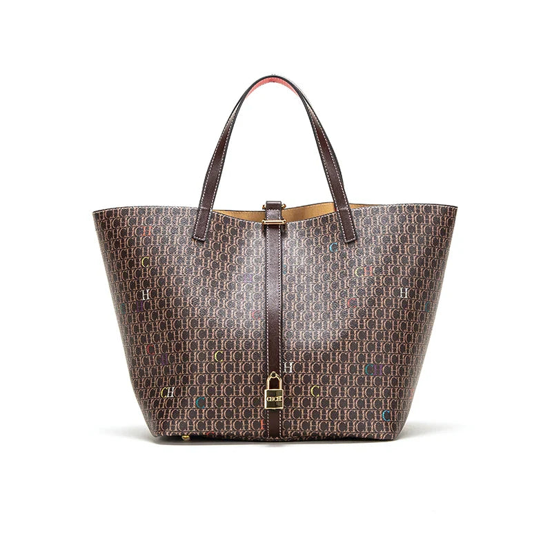 Fusion Monogrammed Design Women Handbag Classics Exquisite Workmanship Large Capacity Bag