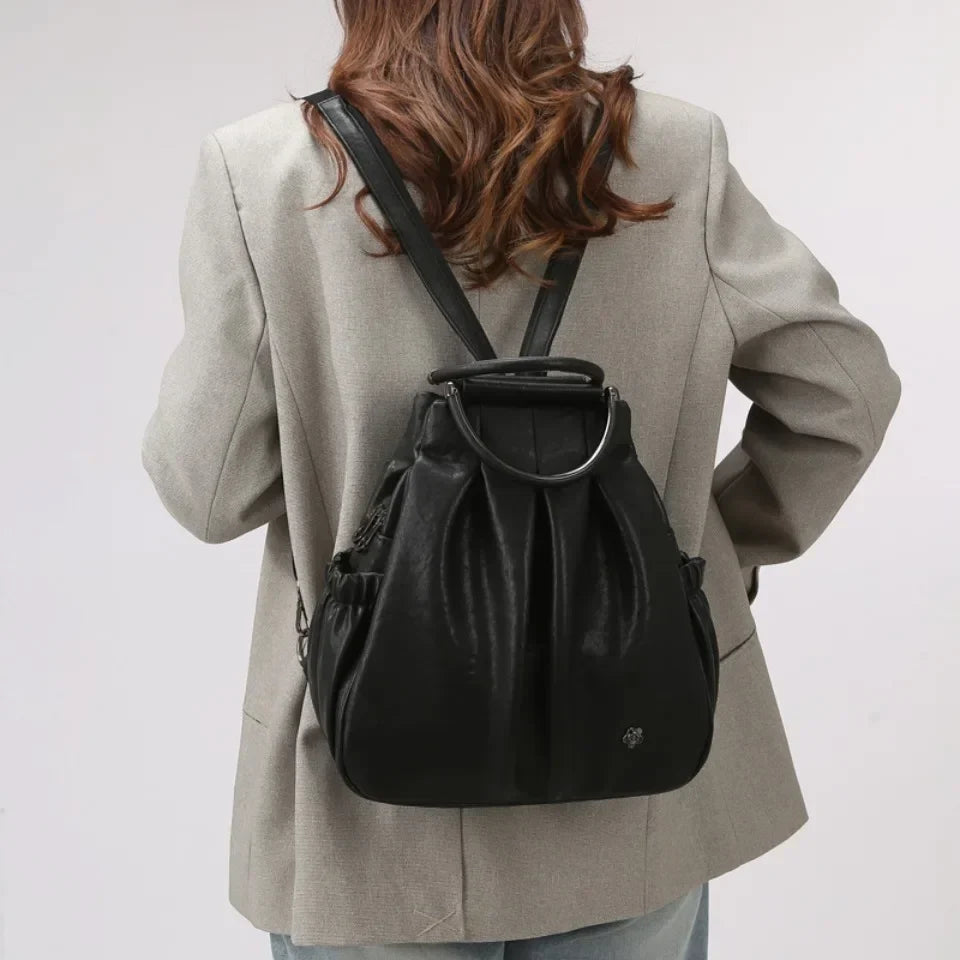 Fusion Backpack for Women Luxury Designer Rucksack Retro Style  Multi-Functional Travel Bag