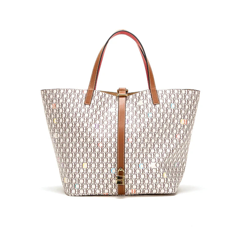 Fusion Monogrammed Design Women Handbag Classics Exquisite Workmanship Large Capacity Bag