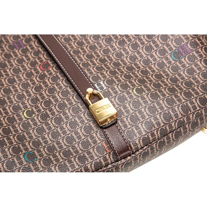 Fusion Monogrammed Design Women Handbag Classics Exquisite Workmanship Large Capacity Bag