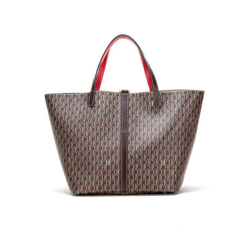 Fusion Monogrammed Design Women Handbag Classics Exquisite Workmanship Large Capacity Bag