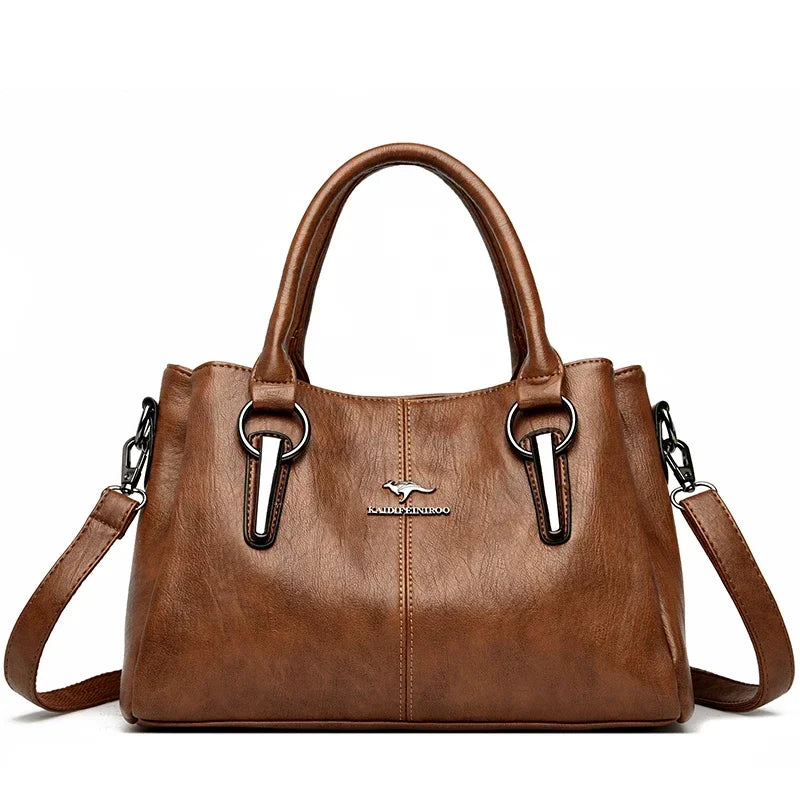 Fusion Soft Leather Luxury Handbag Designer High-Capacity Ladies Crossbody Hand Bags for Modern Women