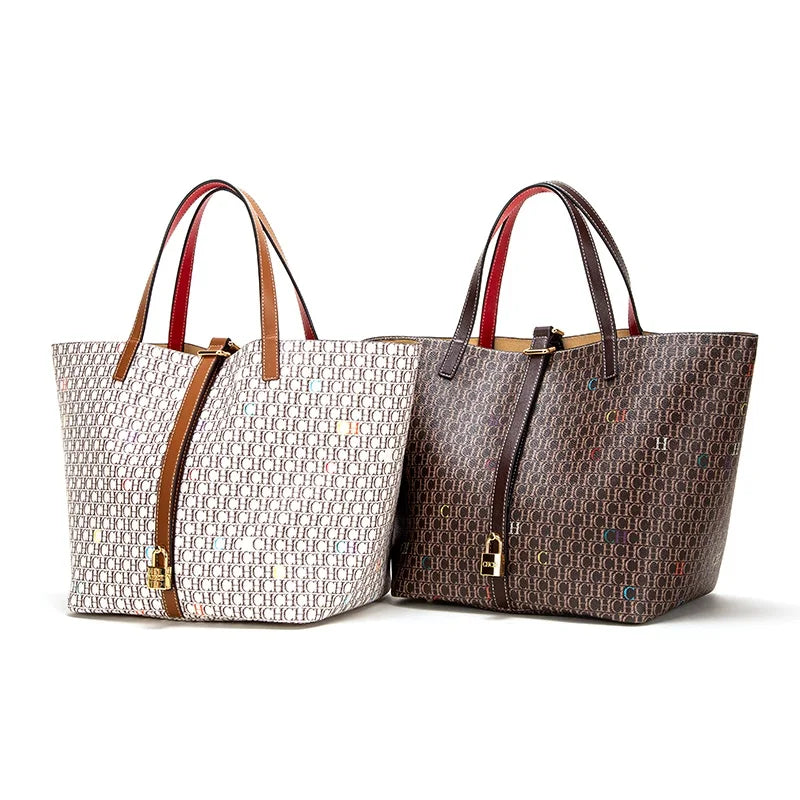Fusion Monogrammed Design Women Handbag Classics Exquisite Workmanship Large Capacity Bag