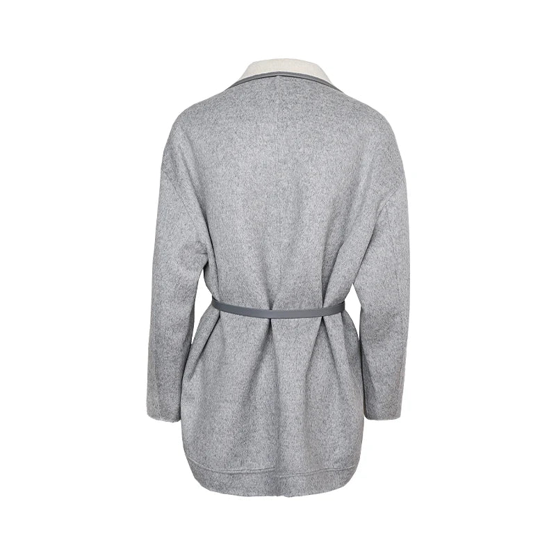 Women Premium Fashion High Quality  Wool Coats Autumn and Winter New Luxury Women'S Clothing Jacket