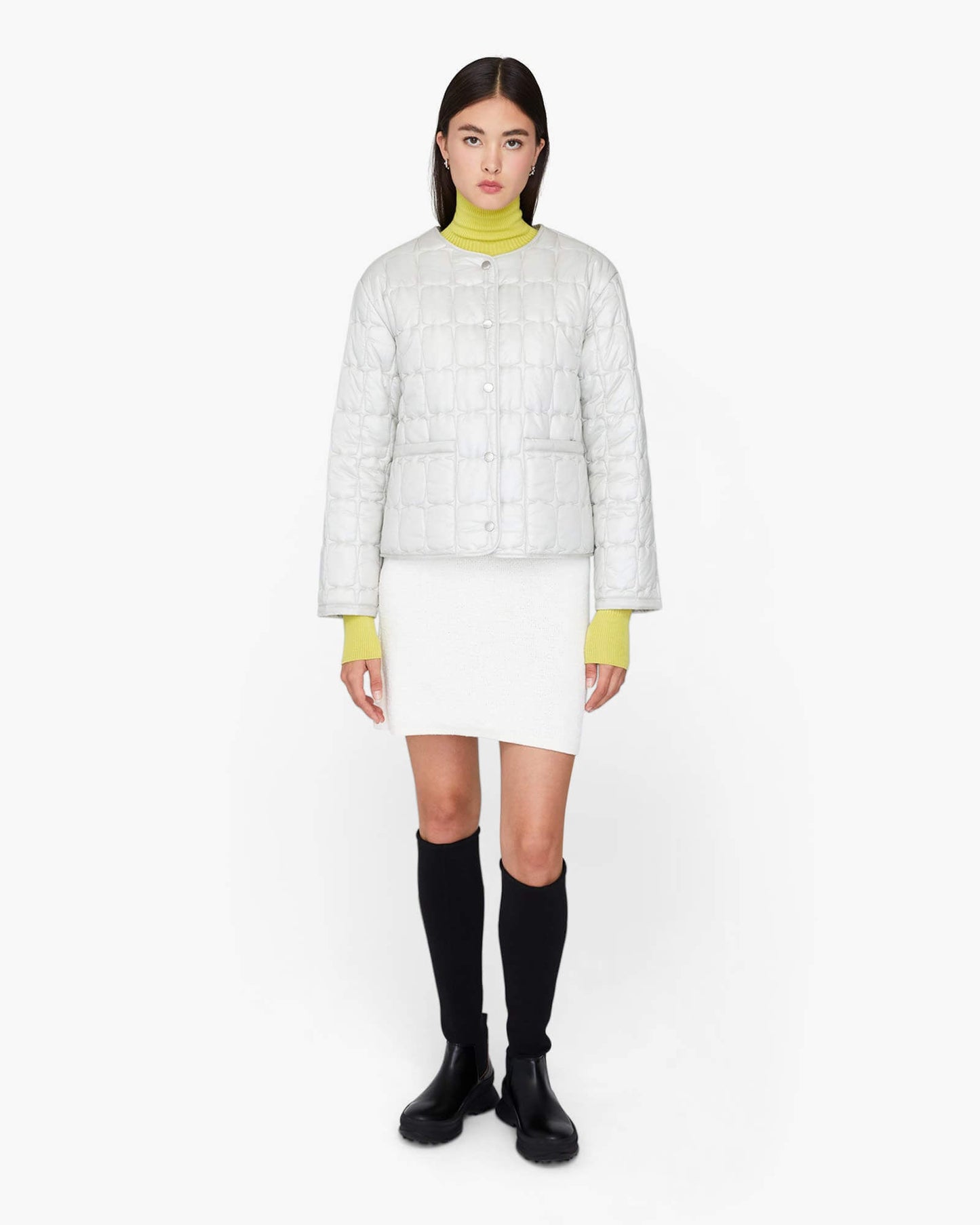 VIRGINIA | Lightweight Quilted Collarless Jacket