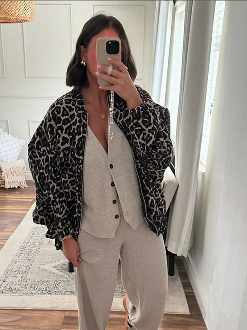 New Stylish  Female Winter Warm High Street Outwear Retro Cotton Coats Women Autumn Zipper Jacket