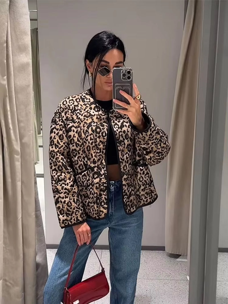 New Stylish  Female Winter Warm High Street Outwear Retro Cotton Coats Women Autumn Zipper Jacket