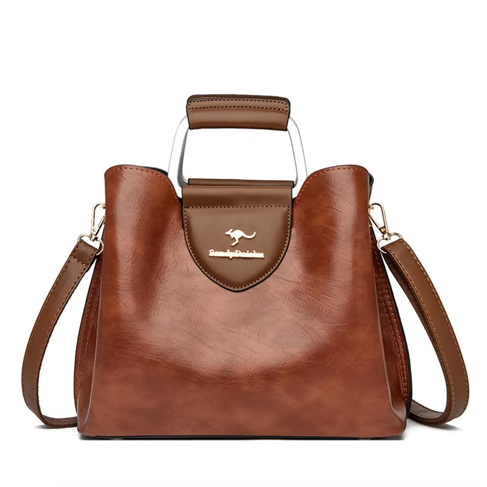 New Genuine Brand Tote Bag Leather Luxury Handbags Women Bags Designer High Quality Crossbody Bag