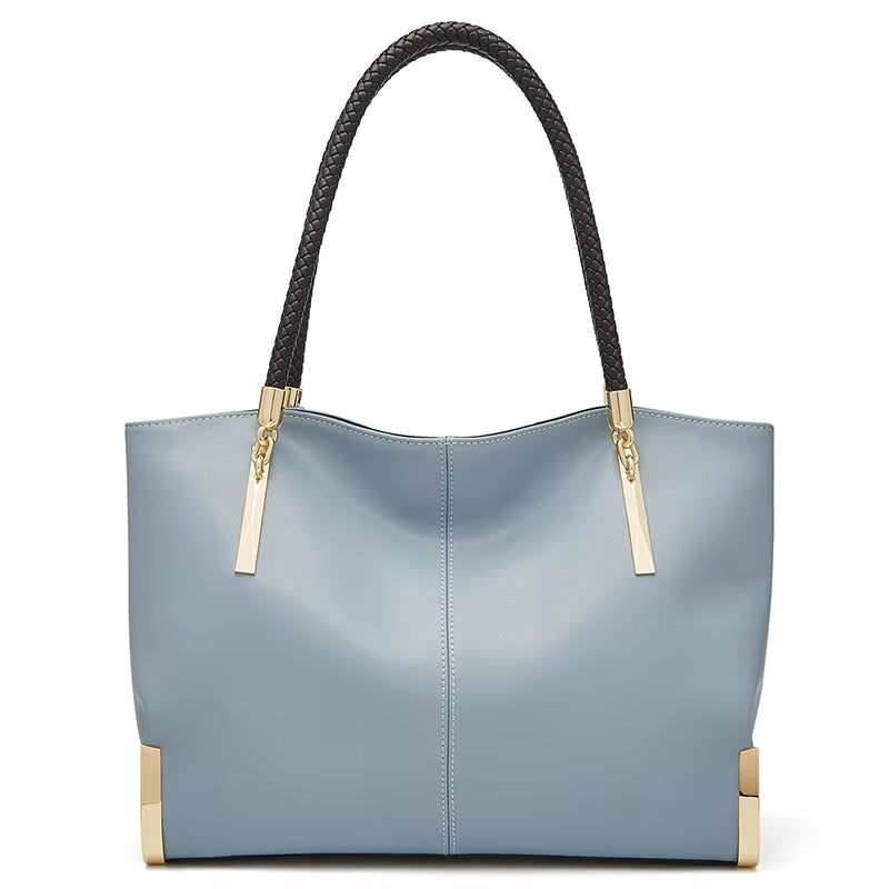 New Fusion Designed Women Cowhide Leather Handbag Female Shoulder Bag